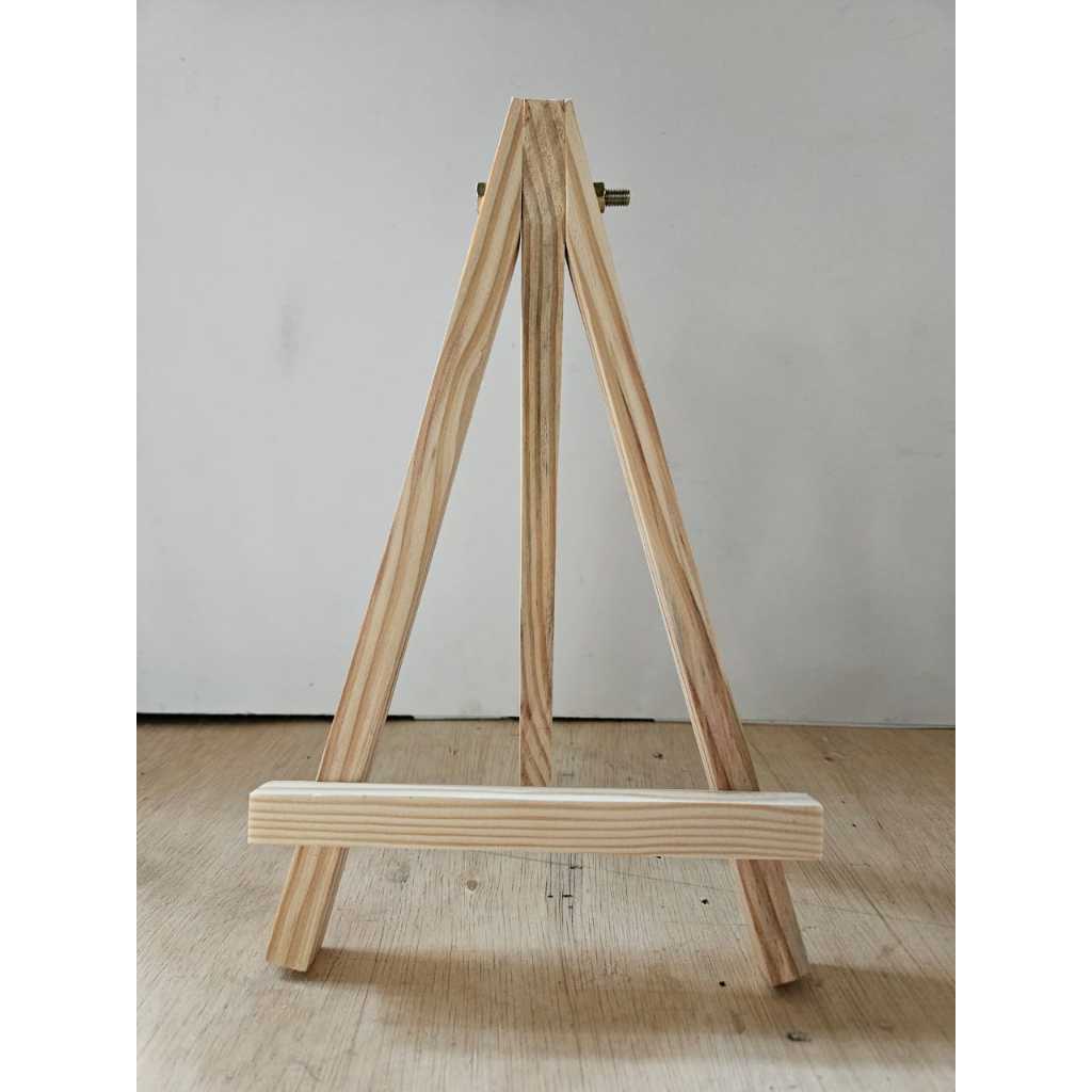 

easel 30/18 cm, Standing kayu 30/18 : Standing photo, Standing kanvas lukisan , Standing kata motivasi, Standing letter board, Standing no meja, Standing menu RM/kedai kopi