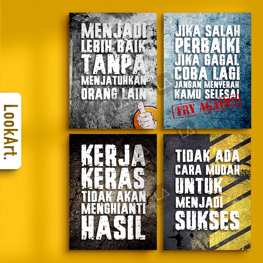 HIASAN DINDING QUOTES KATA BIJAK KATA MUTIARA KEHIDUPAN PAJANGAN DINDING KAMAR COWOK