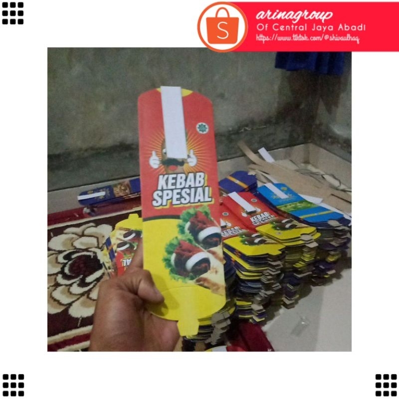 

100 LEMBAR KERTAS KEBAB TARIKAN UKURAN 24 × 9,2 CM HIGH QUALITY KARTON TEBAL PRODUK TERBARU | KOTAK KEBAB KEKINIAN | DUS KEBAB VIRAL TIKTOK | KEMASAN KEBAB MURAH | BOX KEBAB 100 PCS | BUNGKUS KEBAB TARIKAN | CENTRAL JAYA ABADI | ARINA SHIVA GROUP 7994