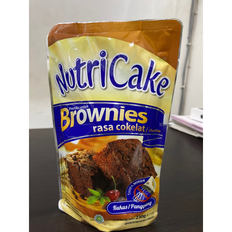 

NUTRICAKE PREMIKS BROWNIES COKLAT 230G