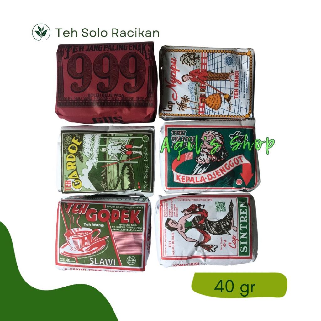 

PAKET TEH SOLO KHAS JAWA TENGAH 6 PCS