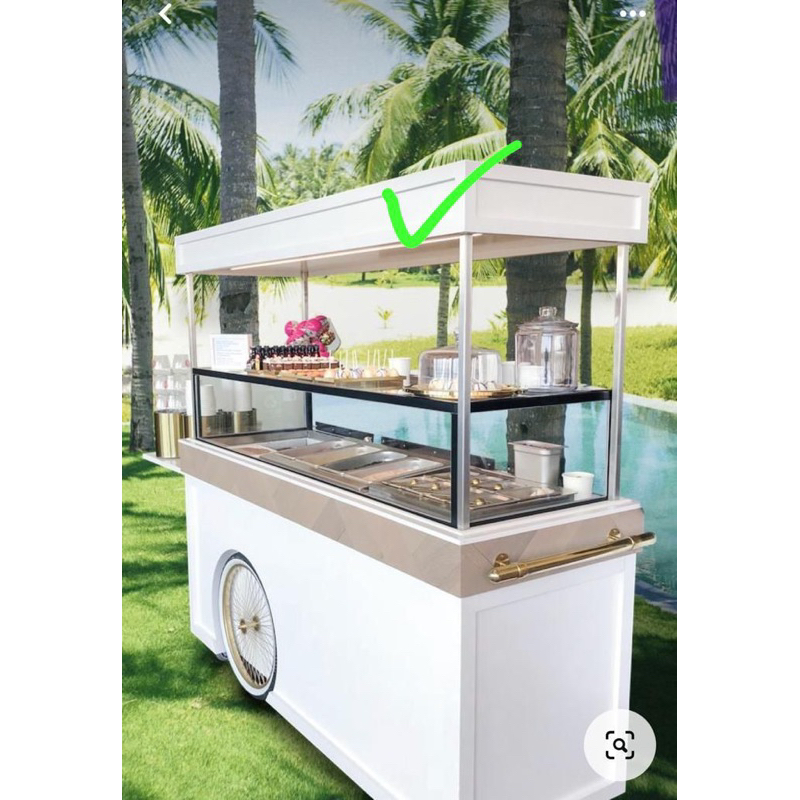 Kain atap booth jualan, kain atap awning, awning outdoor