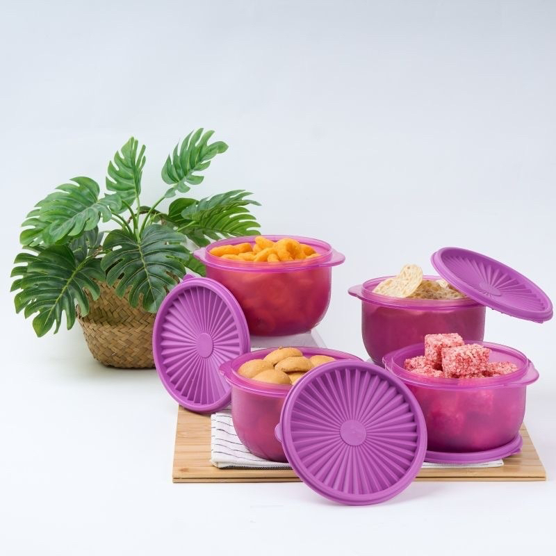 YS - Delicia Toples mangkok bulat / toples bulat set 4pcs