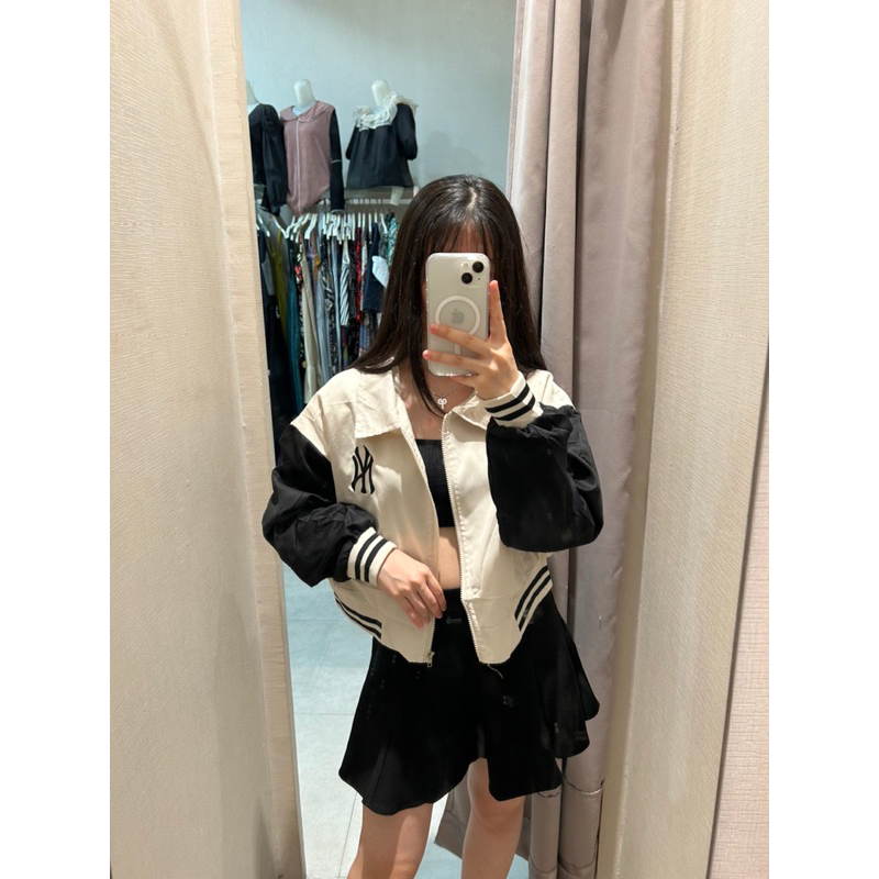 COMELLUC - Jaket Bomber Korea Style | Jaket Crop Base Ball Viral Korea | Base Ball Varsity Jacket Pr