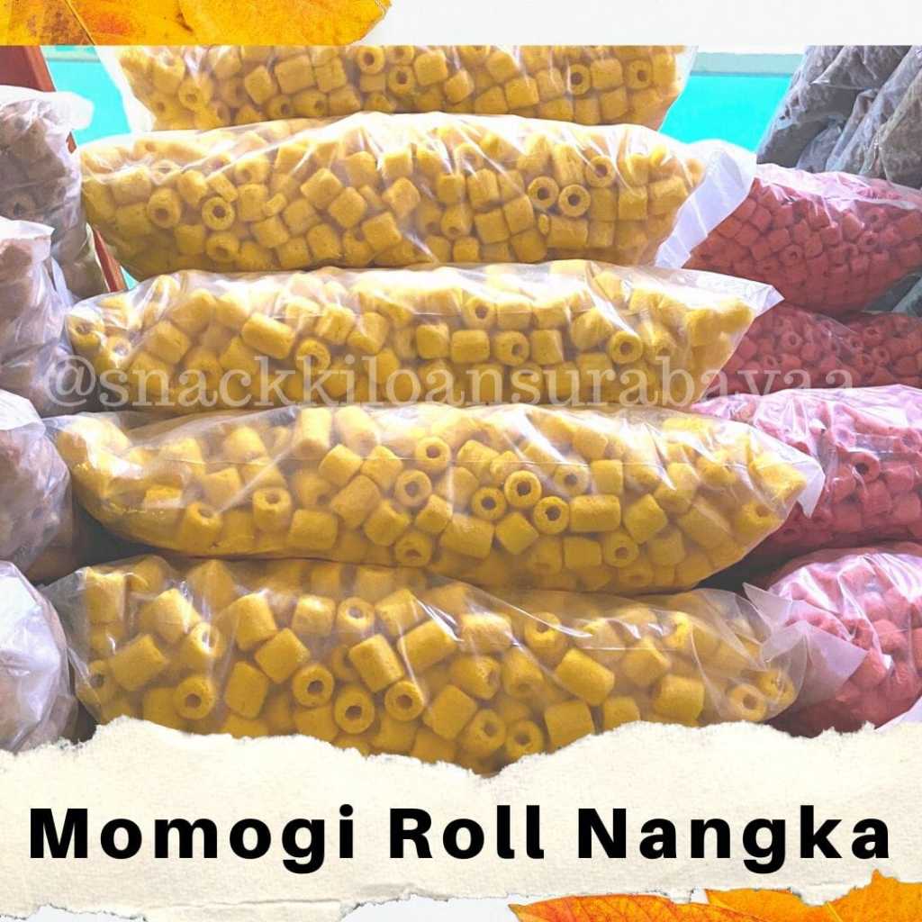 

Momogi Roll Nangka 1 BALL ( 1,8 KG )/ Snack Kiloan Murah/ Mak E Dor
