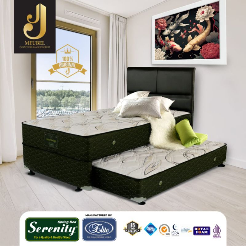 Springbed Elite Serenity Superstar 2 in 1 (FULL SET)