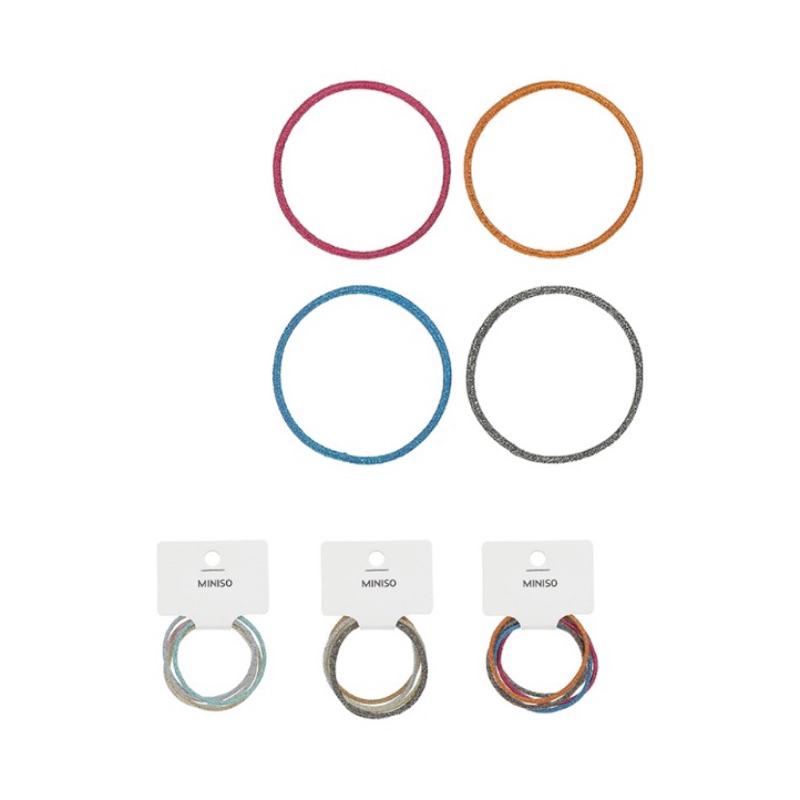 MINISO Karet Gelang Kuncir Rambut Tanpa Sambungan / Joint-less Rubber Band