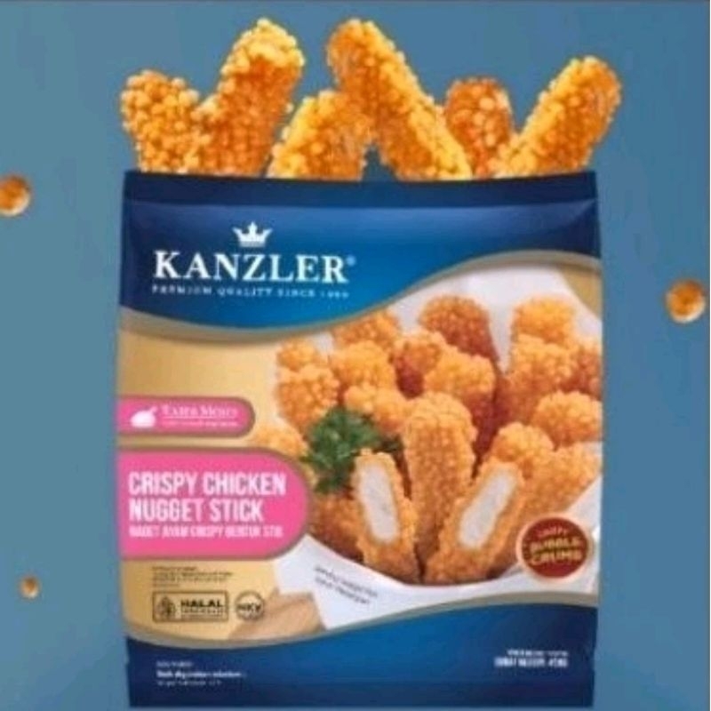 

kanzler crispy bubble stick chicken nugget 450gr | kanzler naget stick