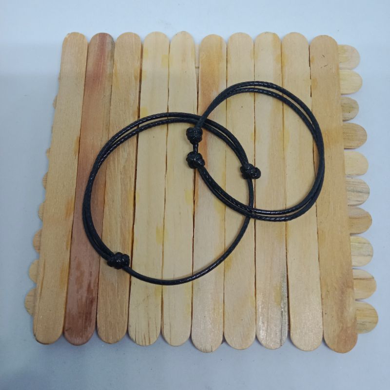 gelang hitam polos gelang tali korea