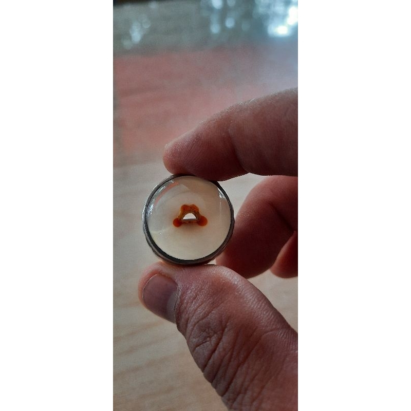 cincin batu akik anggur combong