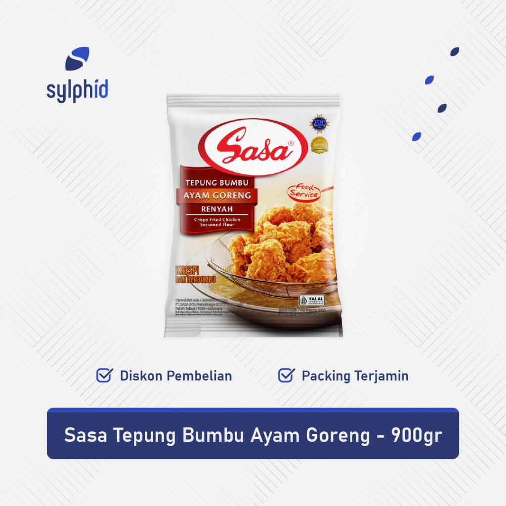 

Sasa Tepung Ayam Goreng 900 gr / Crispy Fried Chicken Seasoned Flour