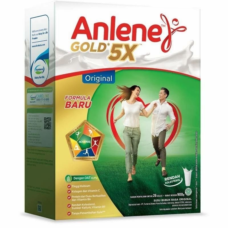 

ANLENE Gold 5X 885gr original/coklat