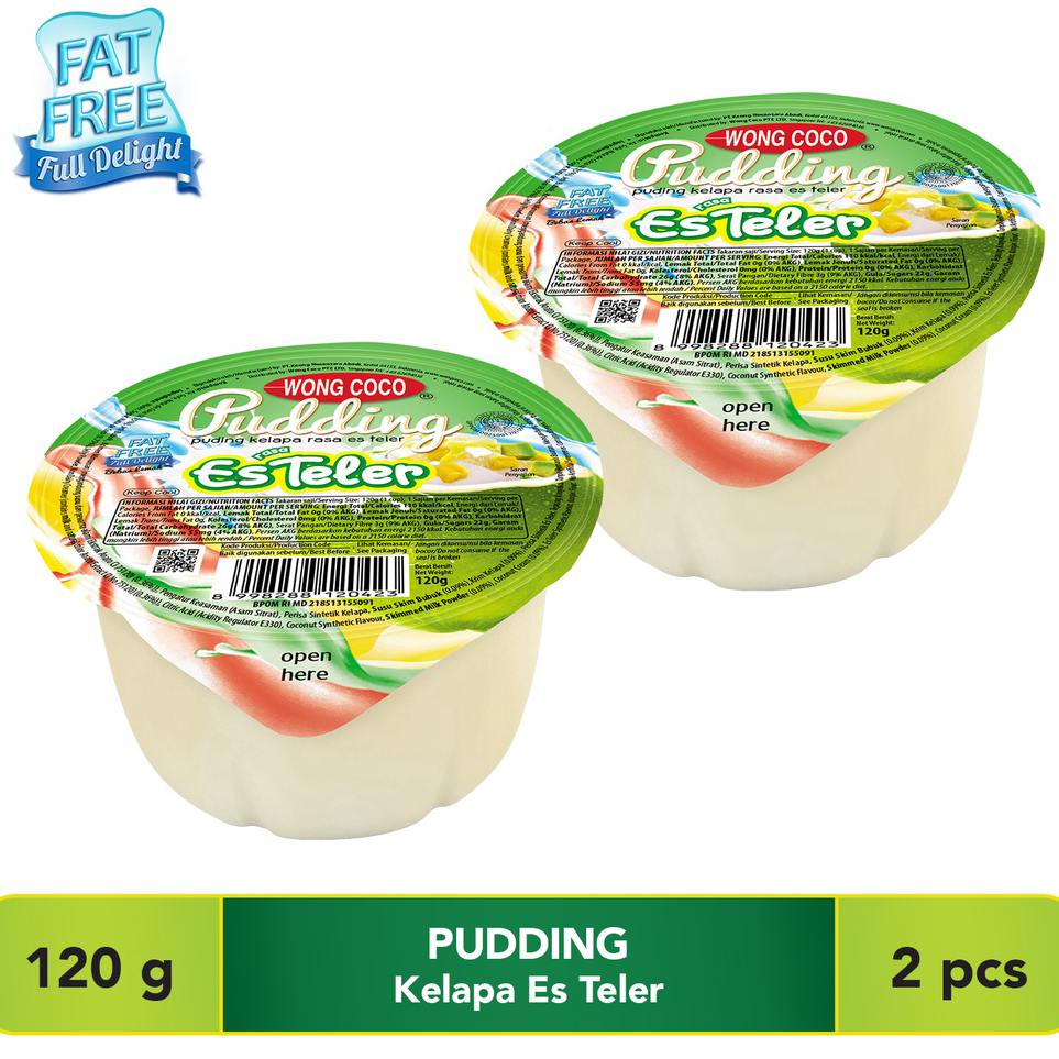 

Ready Stock Wong Coco Pudding Kelapa Rasa Es Teler (2 pcs) ➦➮✶✺