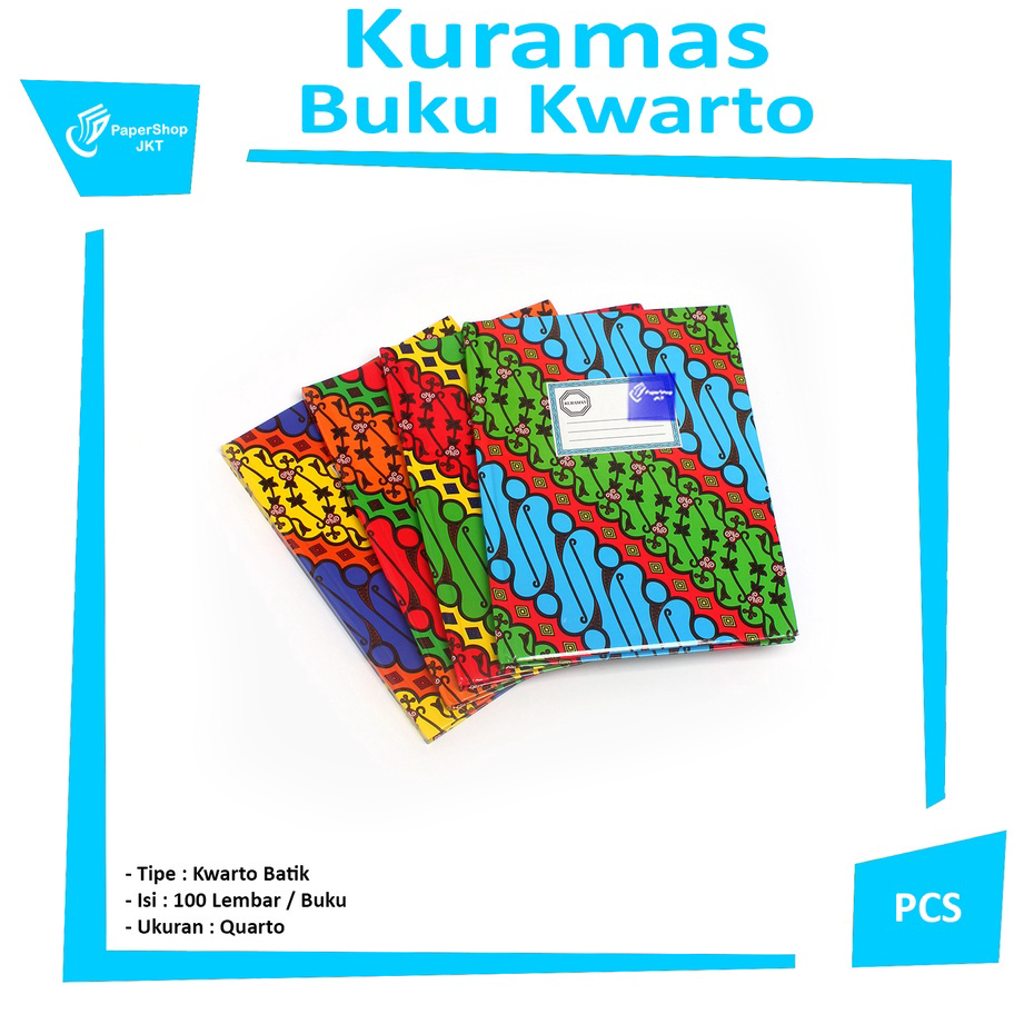 

➪➽✳✧ KURAMAS - Buku Kwarto Hard Cover 100Lembar - Pcs