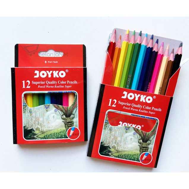 

Ready Color Pencil | Pensil Warna Joyko CP-102 12 Warna Ukuran Pendek