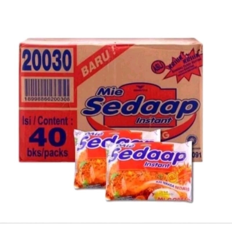 

sedap mie instan goreng bag 90gr x40