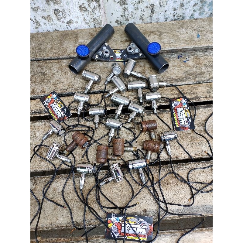 SEIN LED STAINLESS DAN BESI CAK BASS PNP CB/LAMPU RITING/SEN CB STAINLESS LED