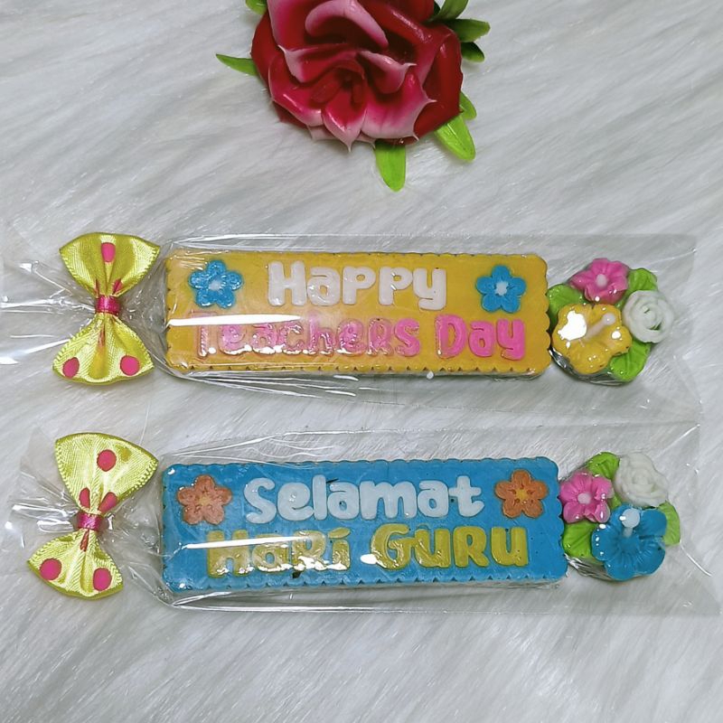 

HG-2D Cokelat hadiah hari guru isi 2pcs, kemasan Opp