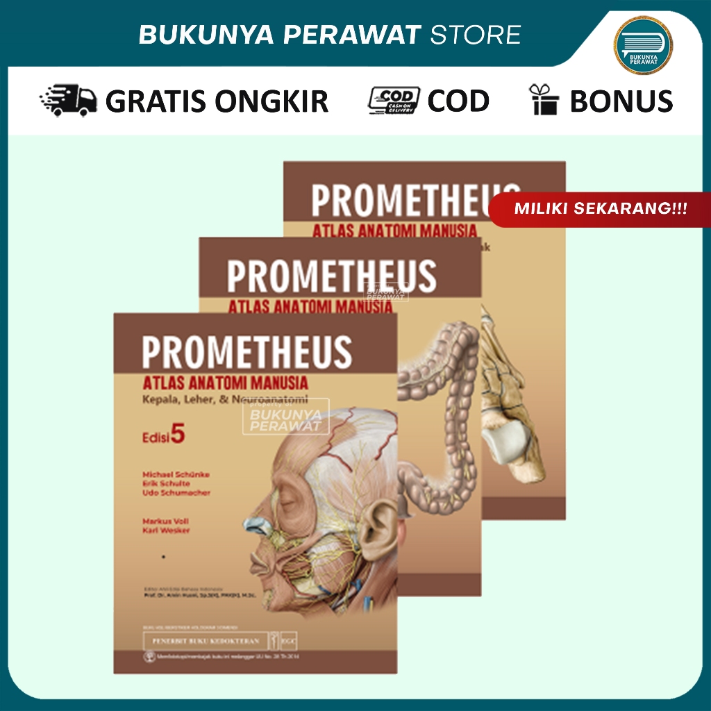 Prometheus Atlas Anatomi Manusia Edisi 5 (SET 3 BUKU)