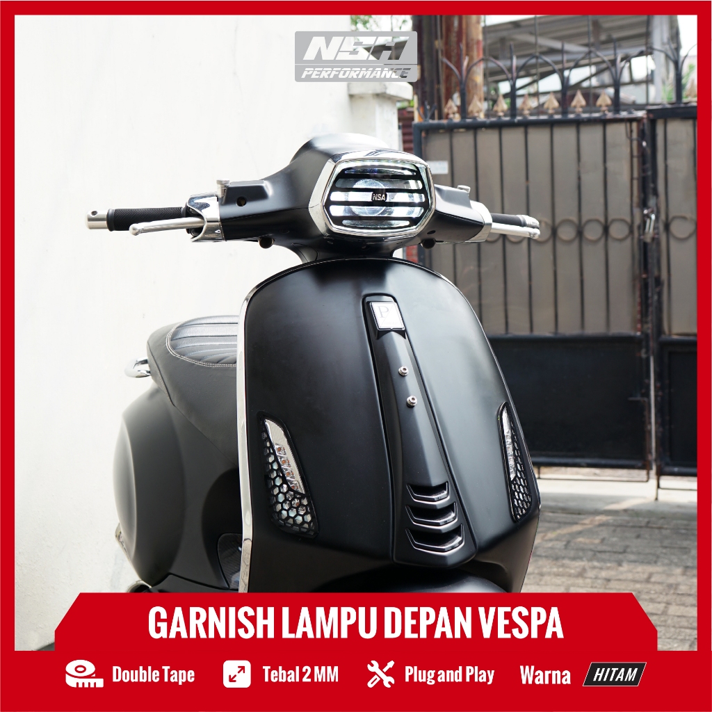 NSA GARNISH COVER LAMPU DEPAN VESPA SPRINT VESPA COVER LAMPU SEIN VESPA SPRINT LIST NSA LAMPU DEPAN