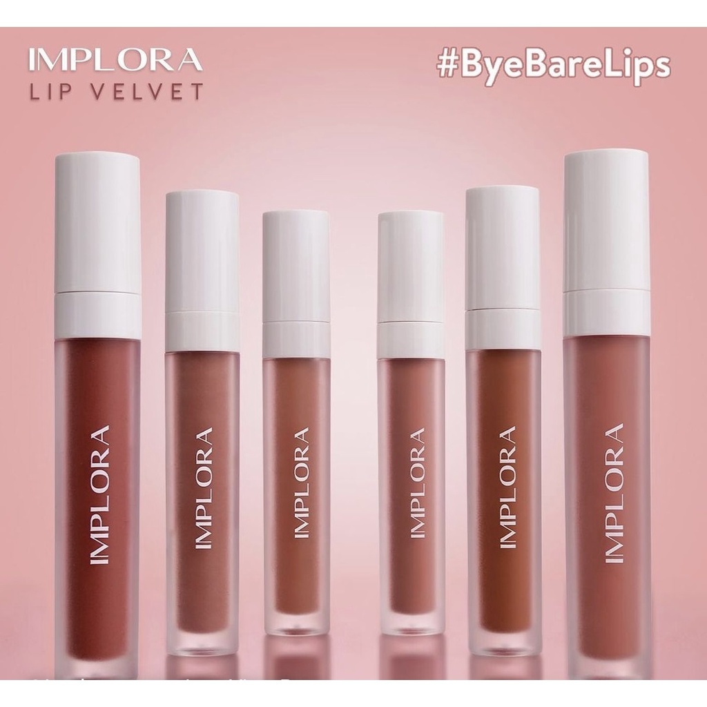 IMPLORA Lip Velvet Cream IMPLORA LIP VELVET | LIP CREAM IMPLORA LIPSTIK BPOM ORIGINAL