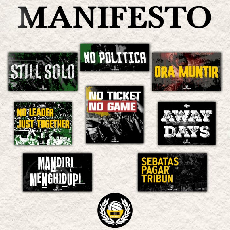 

Sticker Pack BCS MANIFESTO (Brigata Curva Sud) PSS Sleman