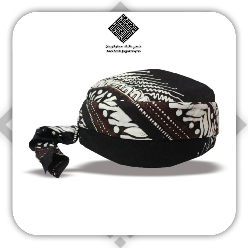 Peci Batik Jogokariyan Motif ParangKumitir Hitam Original