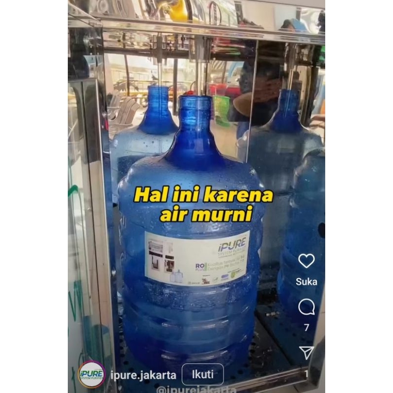 

Air Isi Ulang RO Premium - Segar dan Bersih Galon + Air 19 L