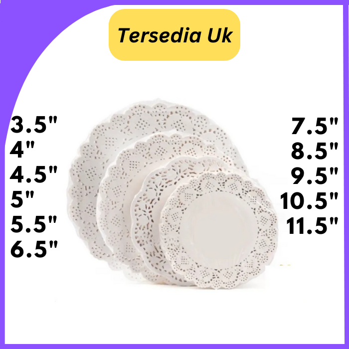 KERTAS ALAS KUE RENDA / KERTAS RENDA / ALAS STOPLES 100 LEMBAR/ DOLLY PAPER / KERTAS DOILIES PUTIH /