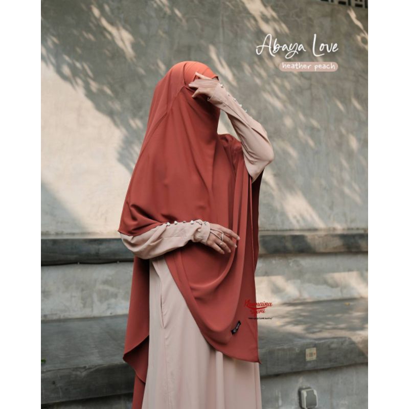 french khimar/phasmina instan abaya love (khimar only) by khumaira syar'i