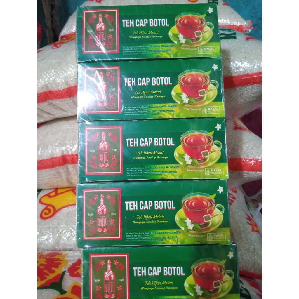

Teh Melati Celup Cap Botol 1 slop 5pcs/ Teh botol Melati Celup isi 5pcs