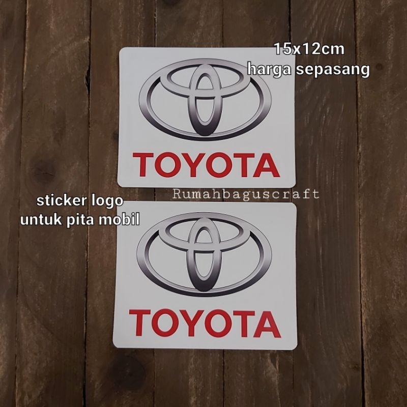 sticker logo  untuk hiasan pita motor mobil