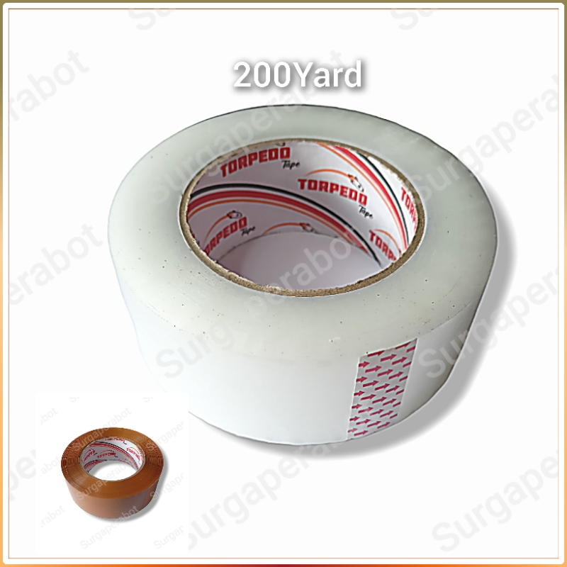 

Lakban Bening Coklat 2 inch 45mm x 200Yard Solasi Jumbo Opp Clear Tape 200 yard cokelat