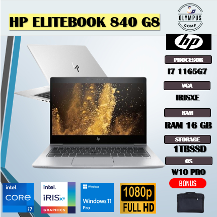 HP ELITEBOOK 840 G8 I7 1165G7 16gb 1tb W10PRO 14.0FHD