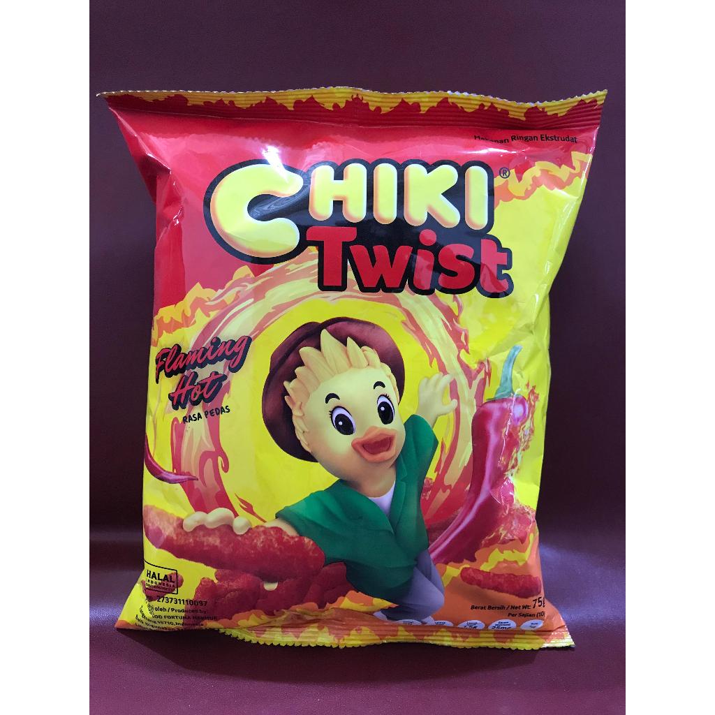 

Chiki Twist Flaming Hot 75g - Snack Chiki Twist Rasa Pedas