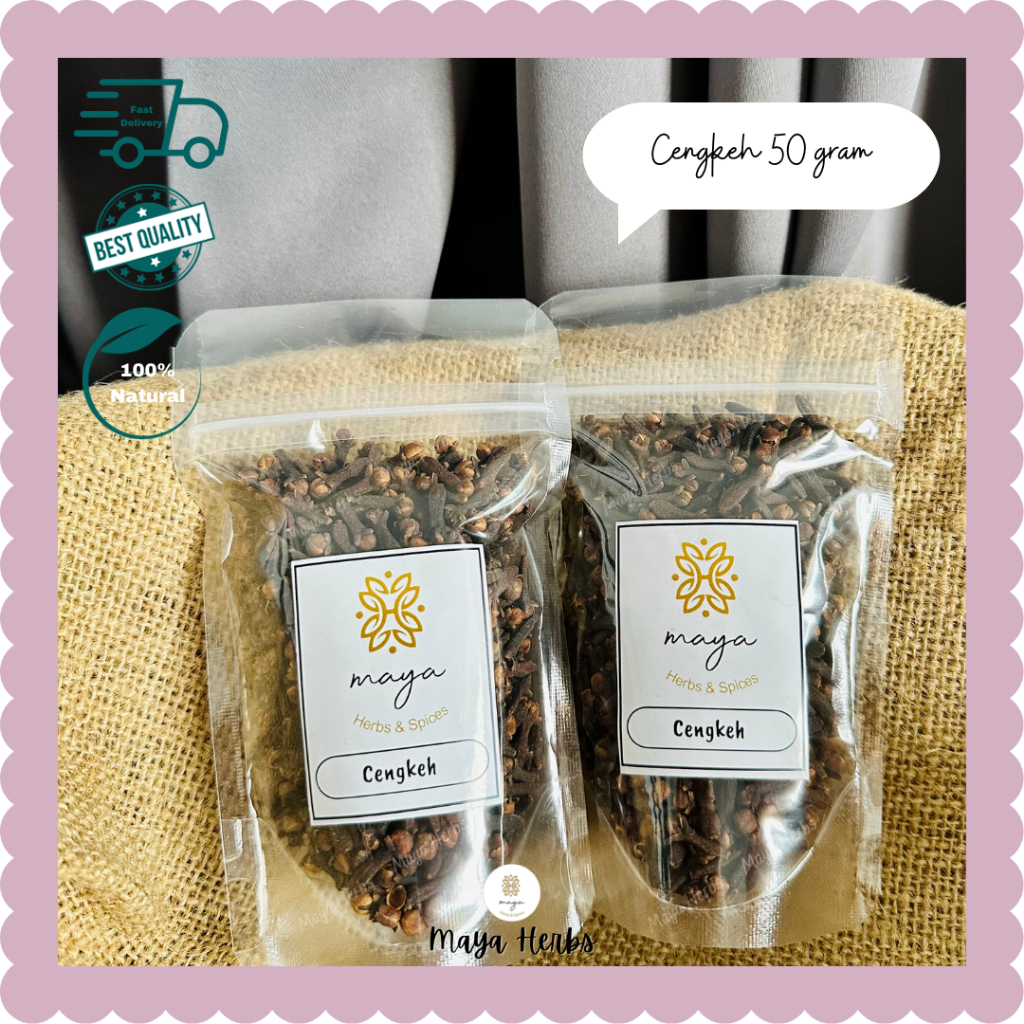 

Cengkeh Kering / Cengkih / Cloves Best Quality 50 gram ( Syzygium Aromaticum )