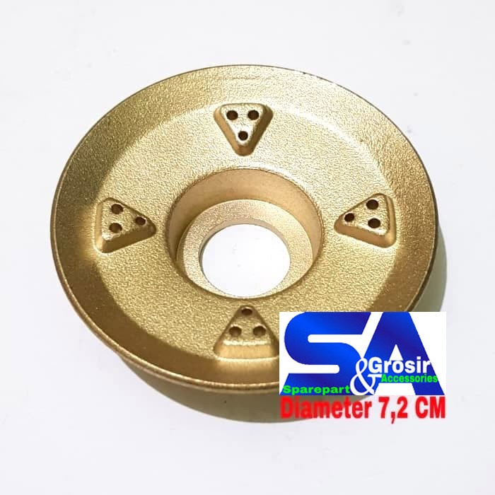 Burner Model RINNAI KECIL ORIGINAL QUALITY 7 CM Ri 522 E/C 514 602 - Sparepart Kuningan Tungku Api K