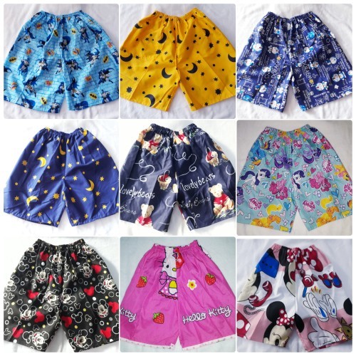 Grosir celana pendek anak 10PCS celana kolor karakter anak celpen anak celana harian anak 1234567891