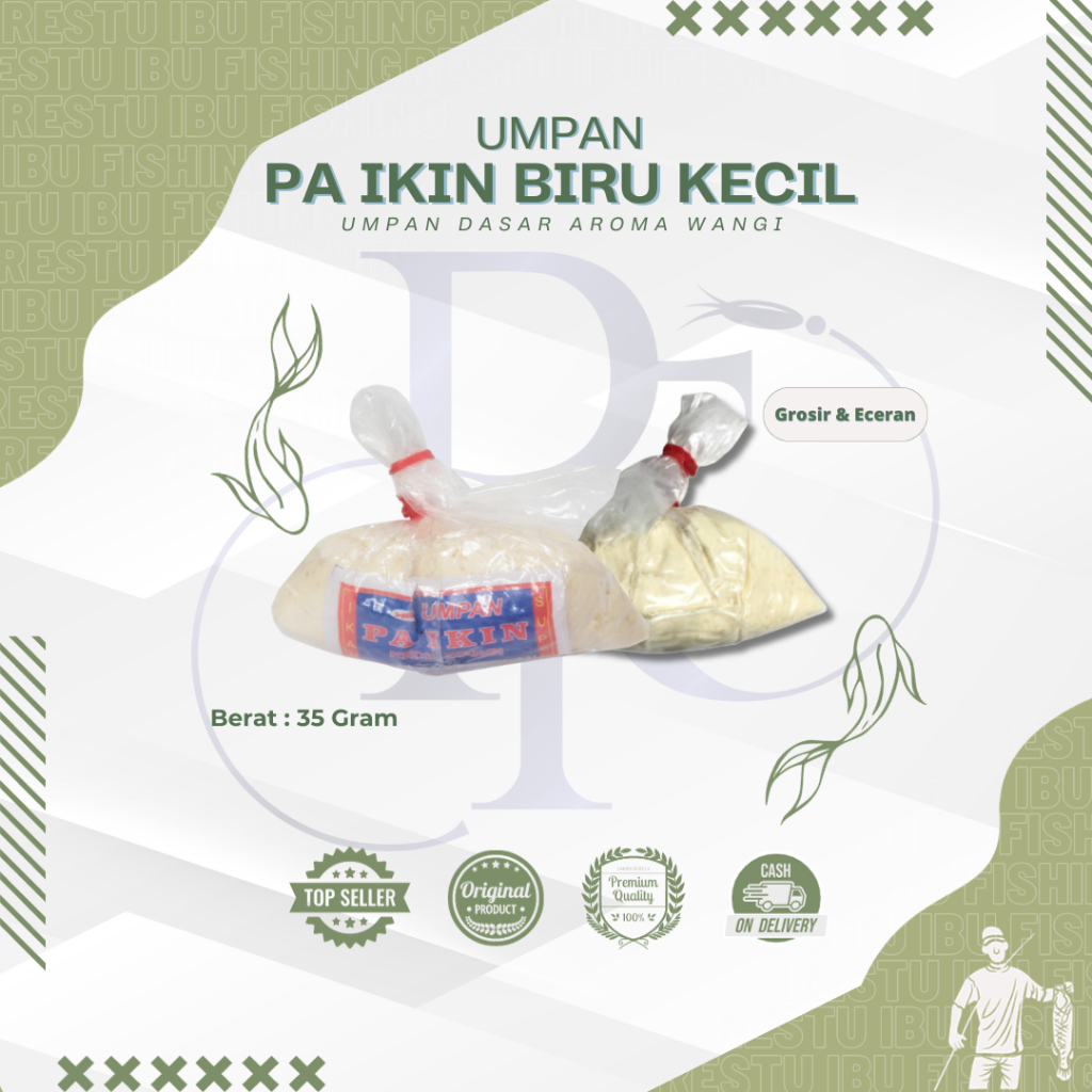 Umpan pancing Paikin Biru Kecil Wangi