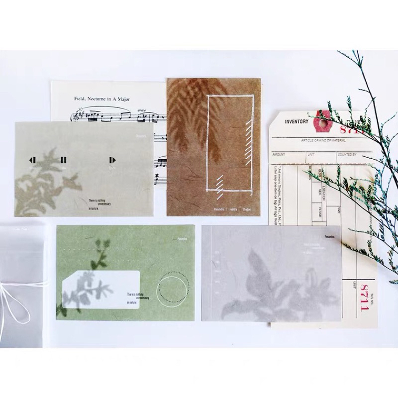 

[Sample] Siyun Colorless Shadow Memo Paper 4pcs