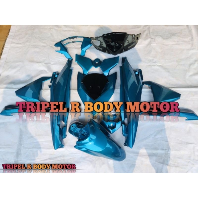 Cover Body Full Halus Honda Vario 150/125 Old 2015-2017 warna  Biru Relaxa