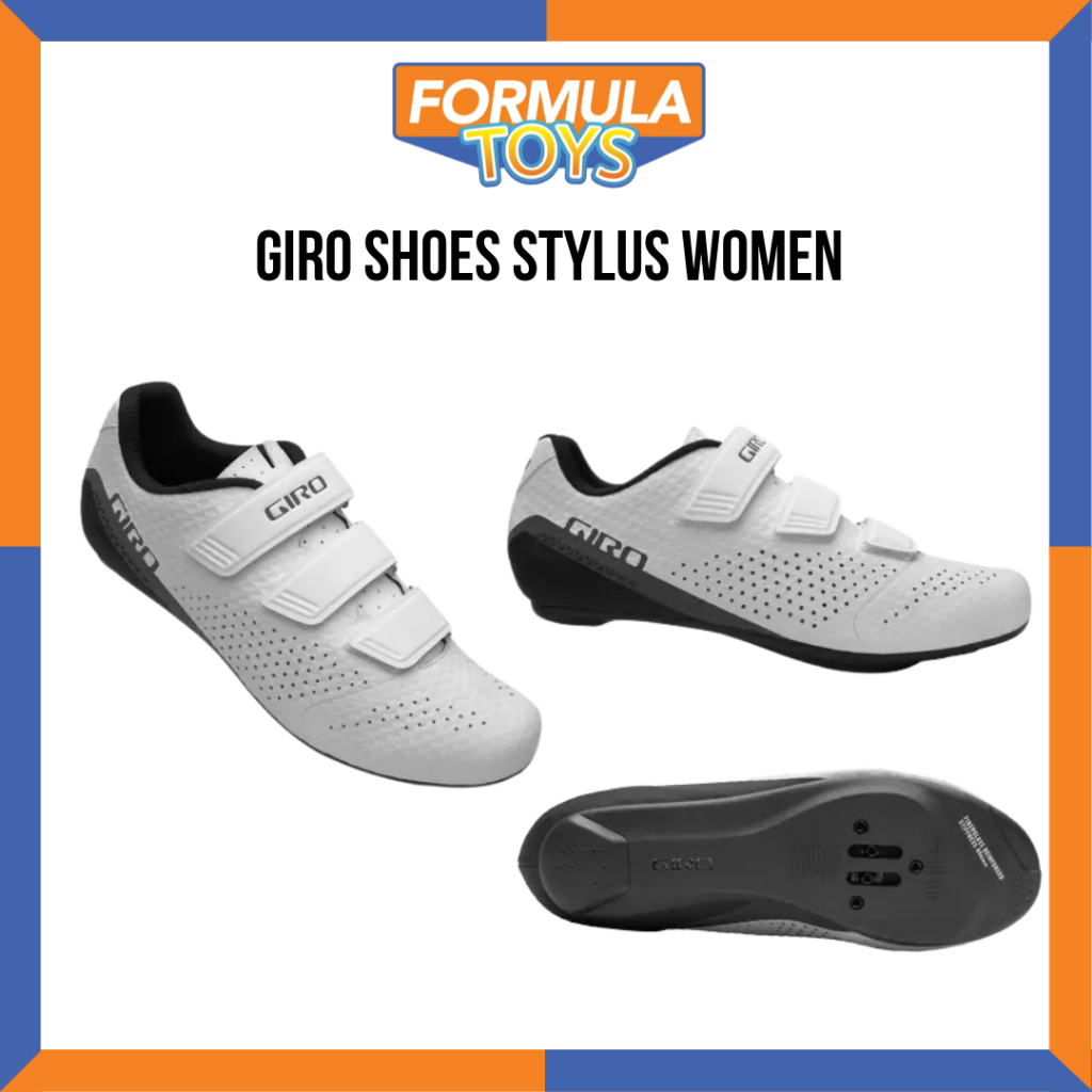 SEPATU SEPEDA ROADBIKE GIRO SHOES STYLUS WOMEN WHITE