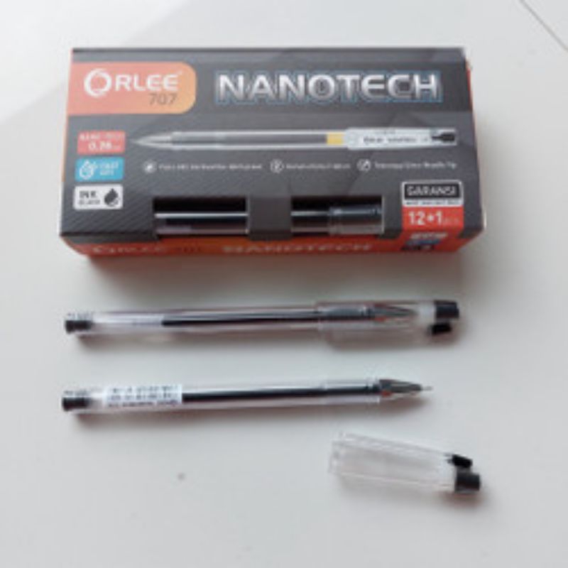

Bolpoint Nanotech Orlee 707 13Pcs Pulpen Nanotech Tinta Gel Berkualitas Lebih Pekat