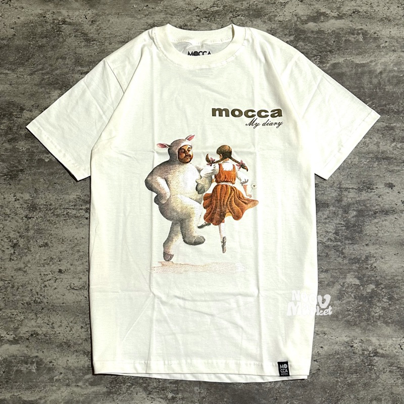 noov music merch Mocca - My Diary Tshirt - White | Original Merchandise Kaos Pria