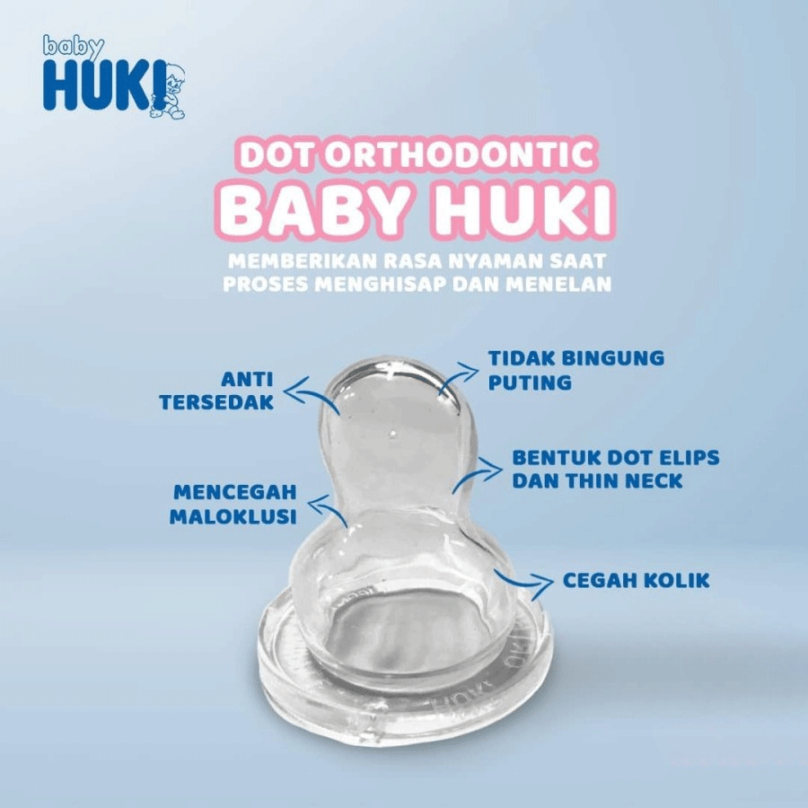Huki Dot Gepeng Silicone / Dot Bayi Orthodontic Huki Lusty Bunny