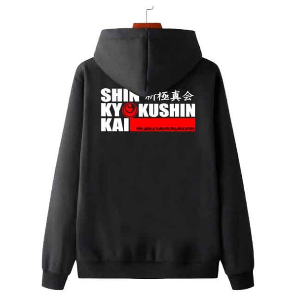 New Jaket Hoodie KARATE JAPAN SHINKYOKUSHIN OYAMA KYOKUSHIN Hoodie Bahan Cotton Fleece