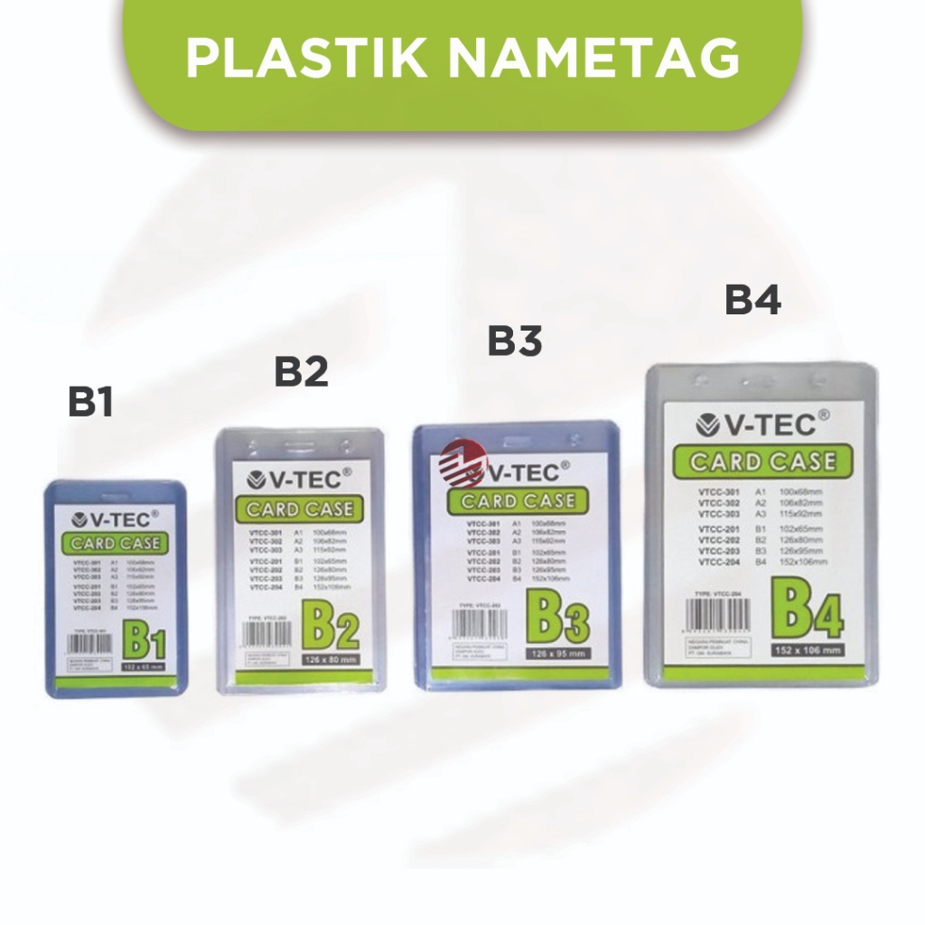 Name Tag Plastik Mika Tebal B1 B2 B3 B4