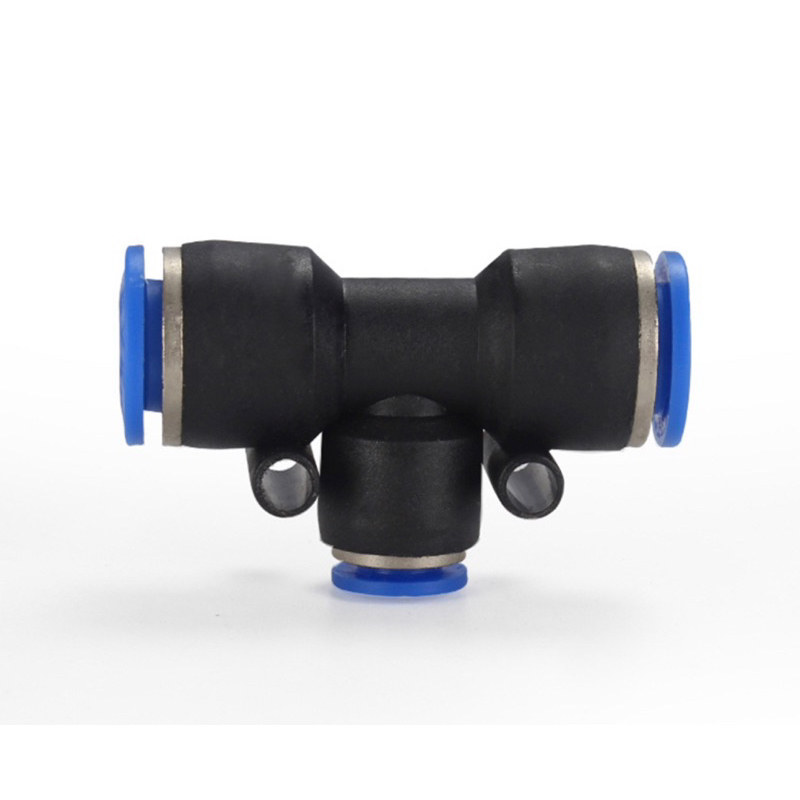 FITTING PNEUMATIC TEE 8MM T SELANG  8MM SAMBUNGAN SELANG PNEUMATIC T 8MM