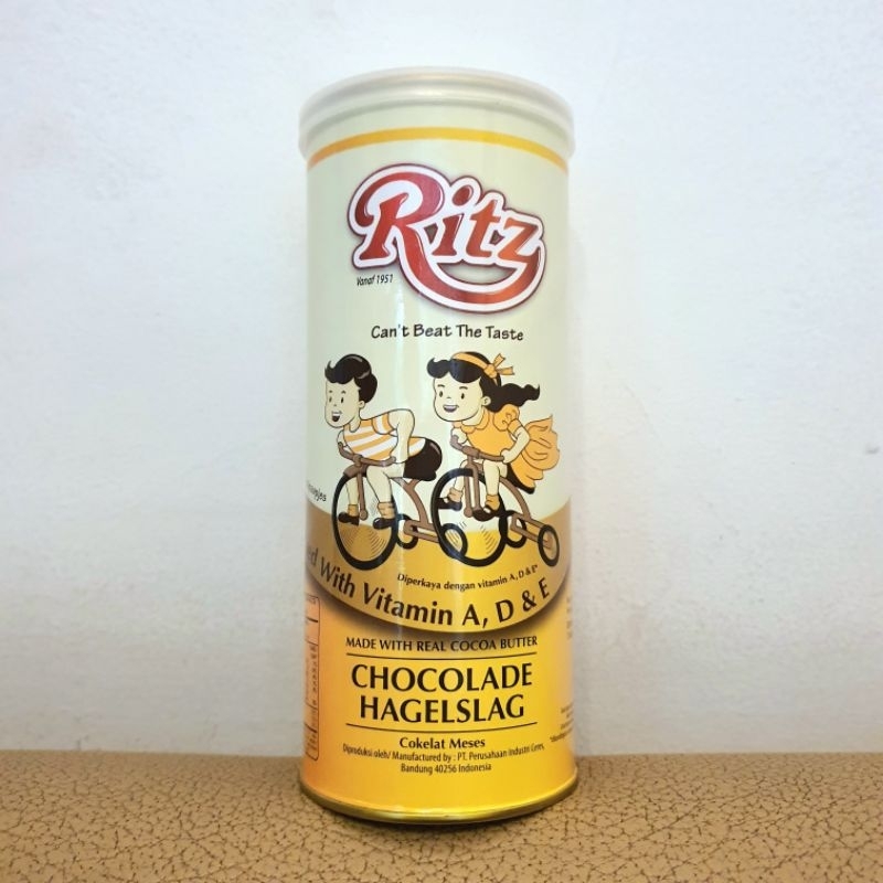 Nunu_0273 Coklat Meses Ritz 300 Gram Cokelat Mesis Ritz Chocolade Hagelslag Kaleng 300G Ritz
