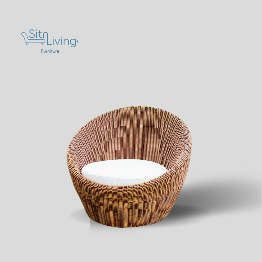 Sofa Rotan Outdoor Single Seat / Sofa Rotan 1 Seater